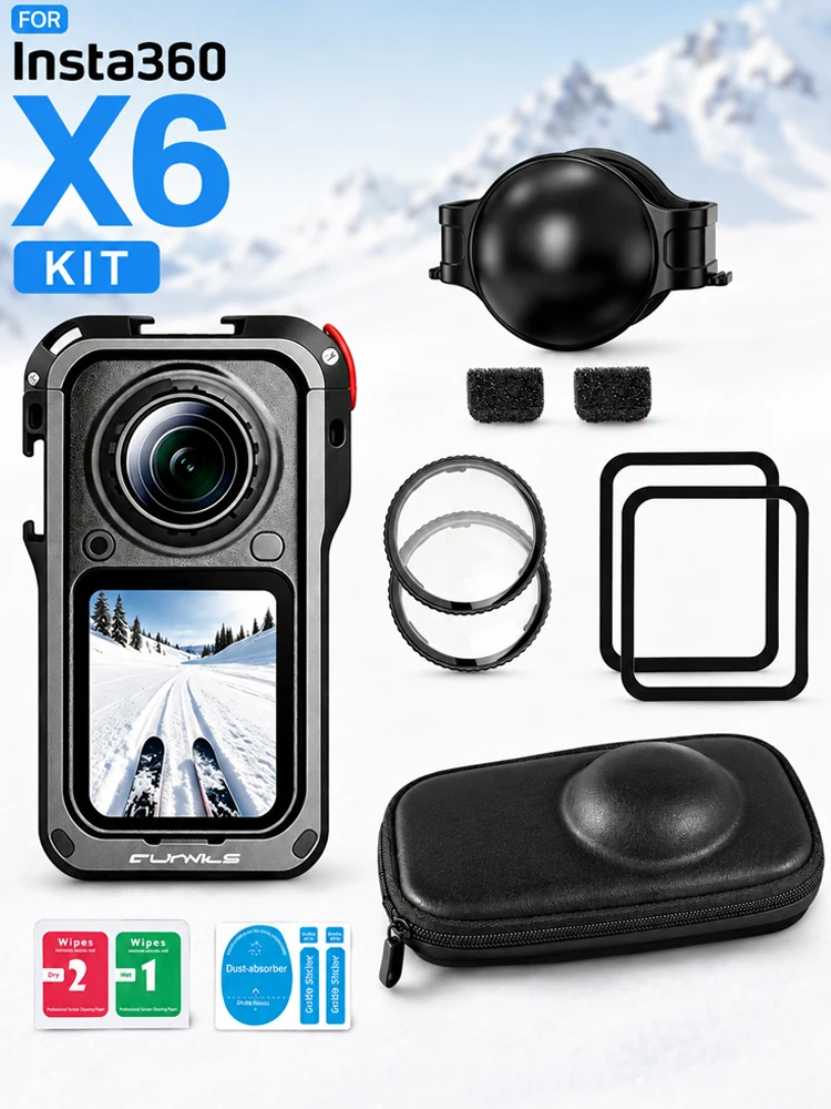 Lens Case Pouch - Beschermhoes van aluminiumlegering voor Insta360 X6