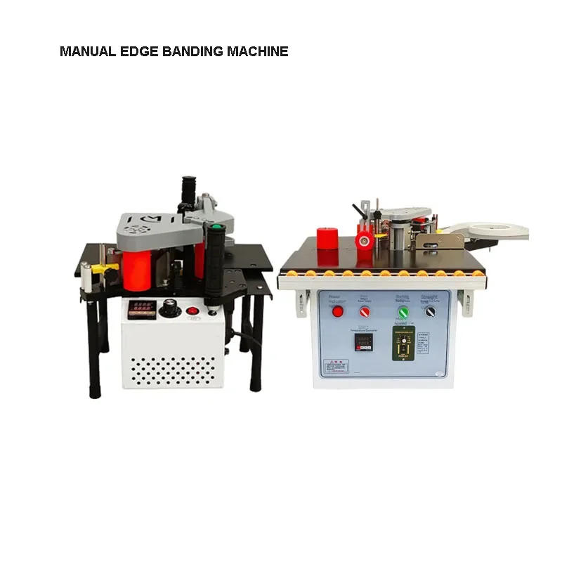 

Small Manual Woodworking Edge Banding Machine Double Side Gluing Portable Edge Bander Automatic Belt Breaking