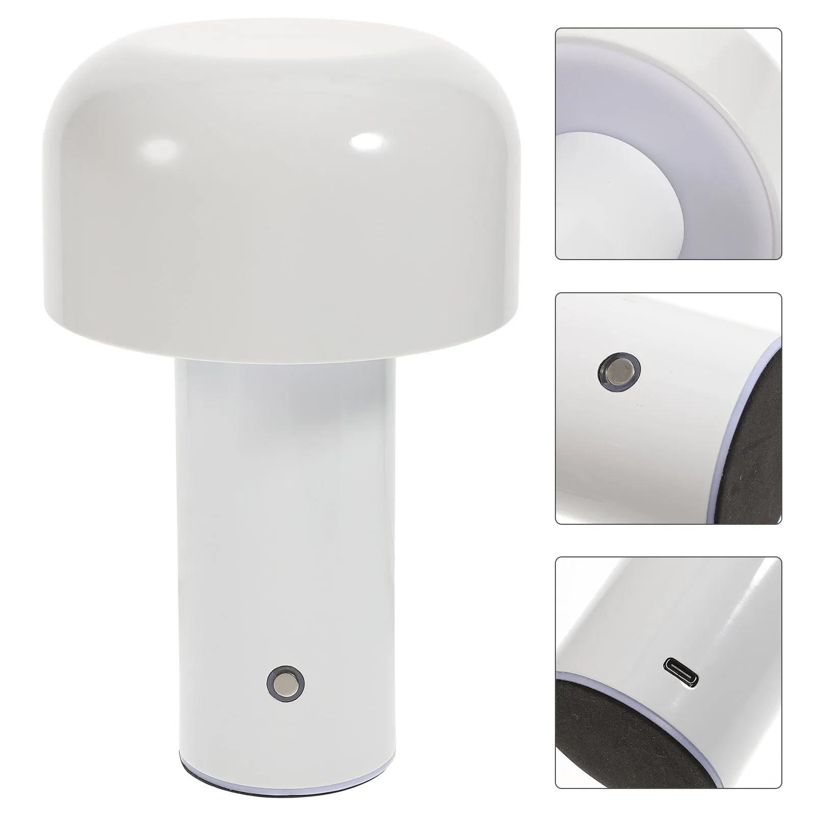 

Mushroom Night Light Bedside Lamp LED Charge Table Lamps for Home Office Bedroom Desktop Modern Gentle Reading Lighting USB