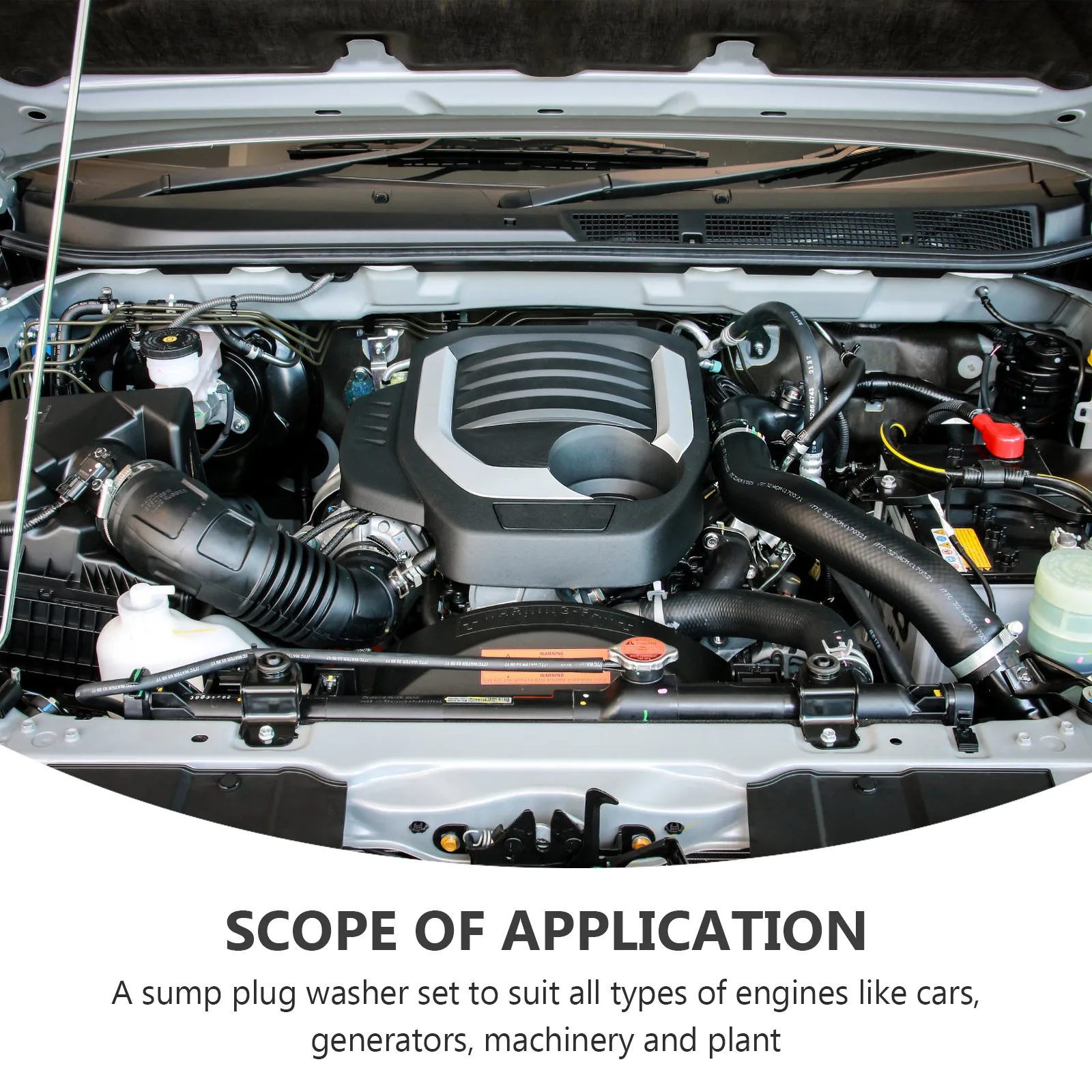 

280pcs Stainless Steel Anti-Rust Locking Gasket Pattern Washer Retainer Ring Bearing Fuel Hydraulic Sump Plug Metal