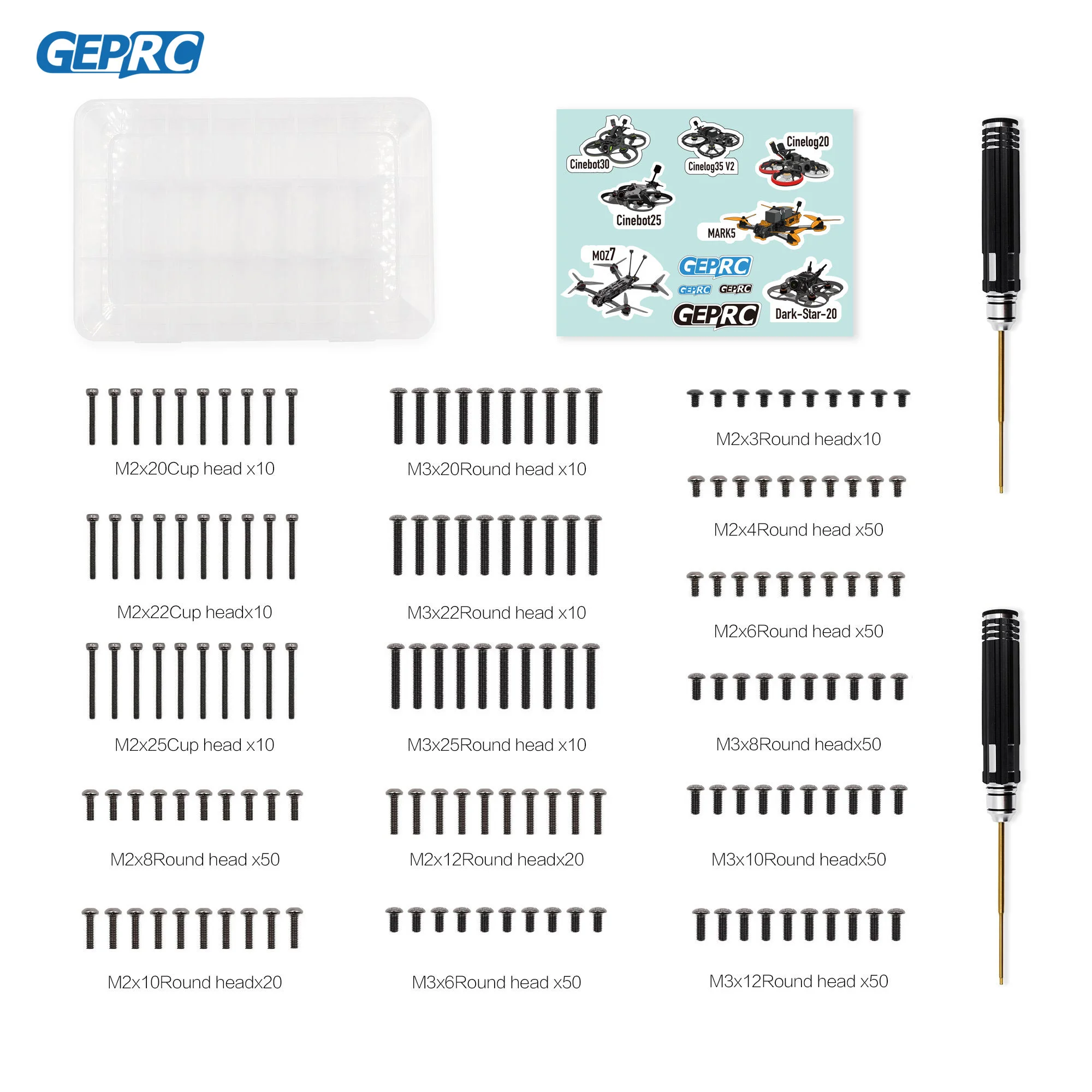 GEPRC Universal Screw box for the installation of missing screws on the aircraft frame RC DIY FPV Quadcopter Accessories parts