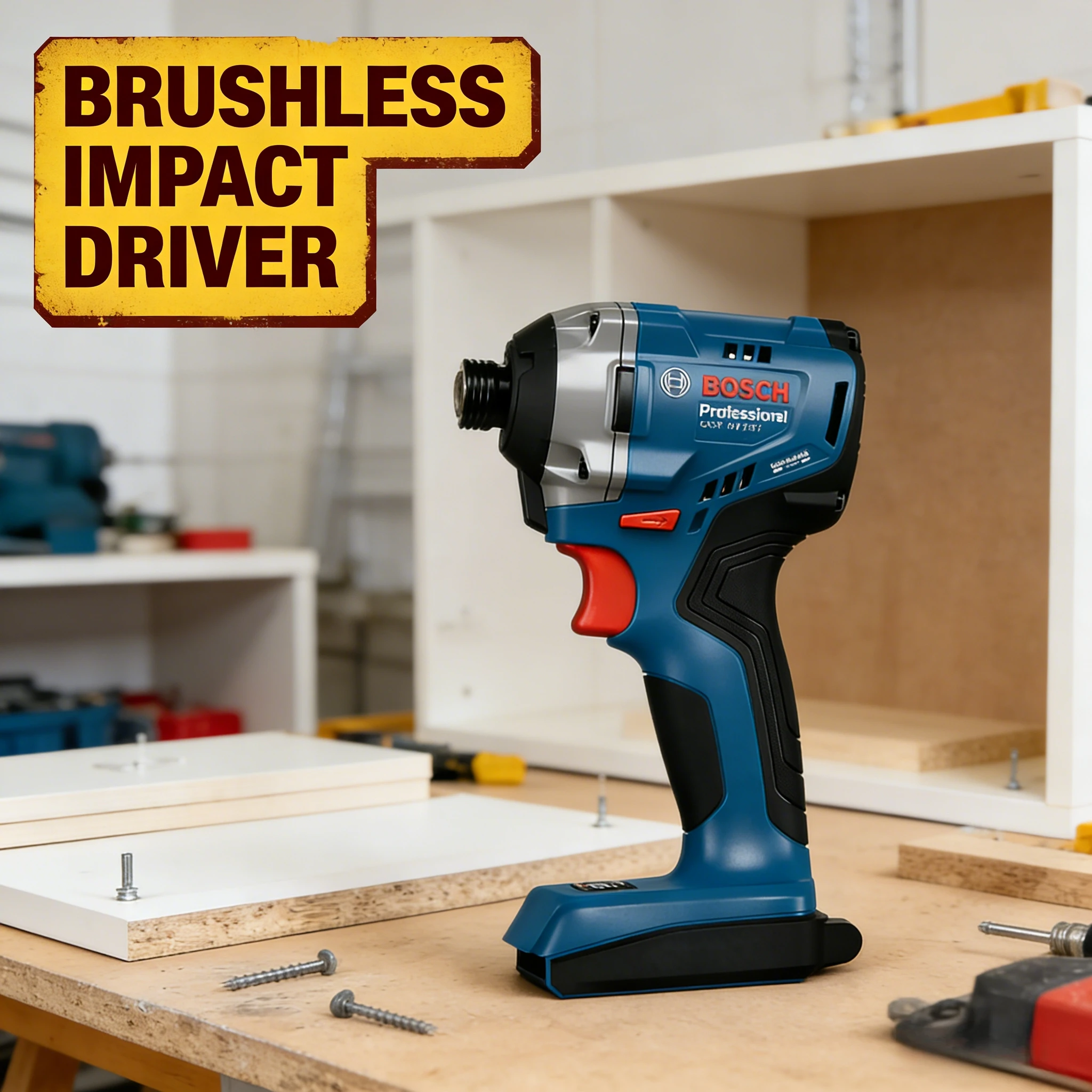 GDR 18V-215 Bosch Brushless Power Tool, Anti-Slip Ergonomic Grip, Low Vibration for All-Day Fastening Work