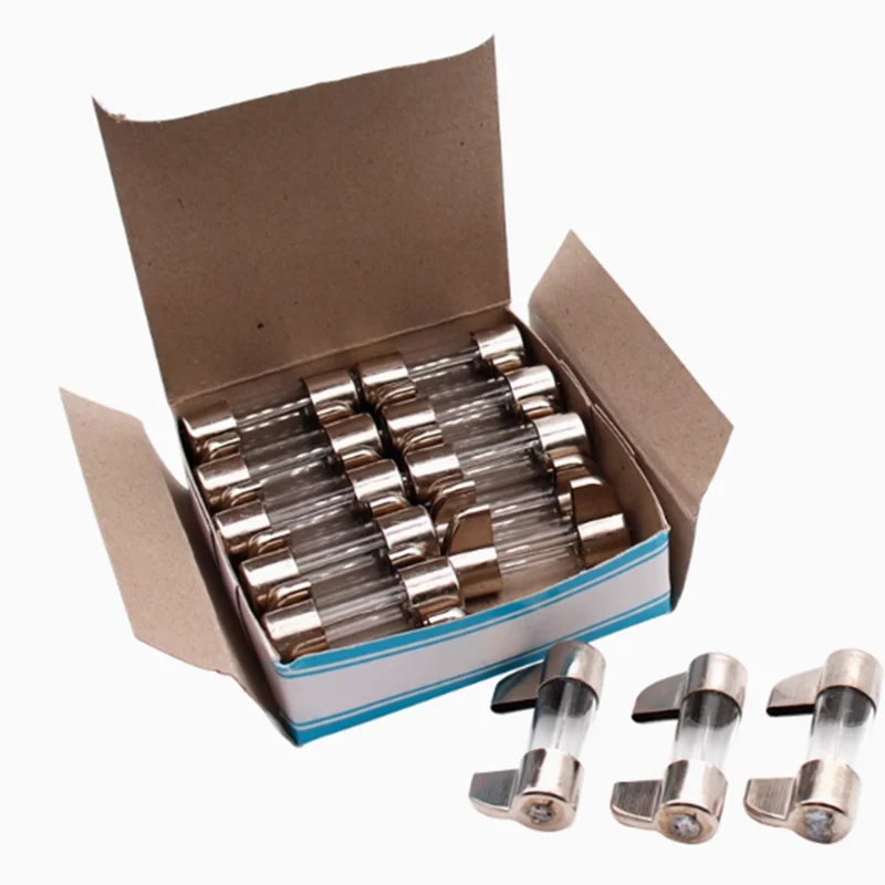 20PCS BGXC fuse 8X37mm BGXC 8 * 37 BGDC 12 * 37 marine fuse tube 250V knife type fuse glass fuse 1A 2A 6A 20A