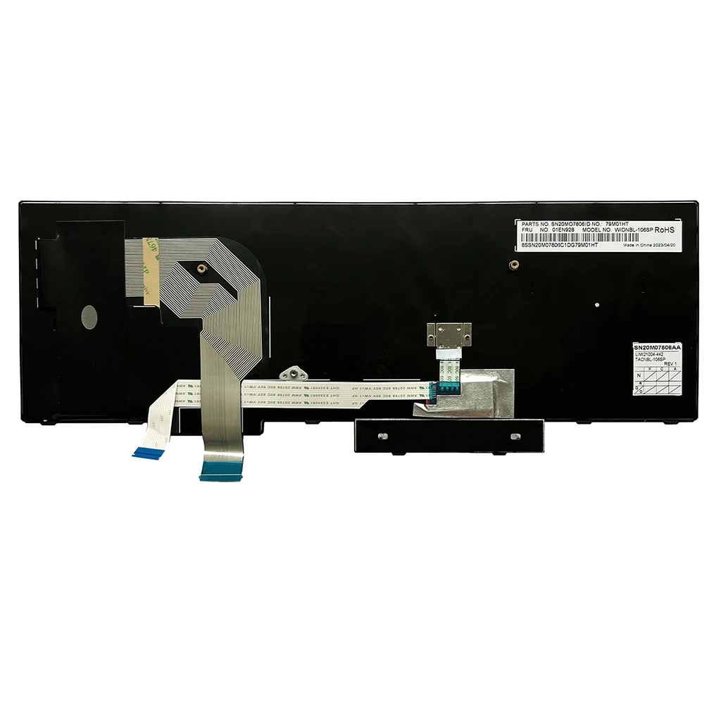 Imagem -02 - Teclado Espanhol T570 para Lenovo Thinkpad T570 P51s T580 P52s 01en928 79m01ht Sn20mo7806 sp Retroiluminado