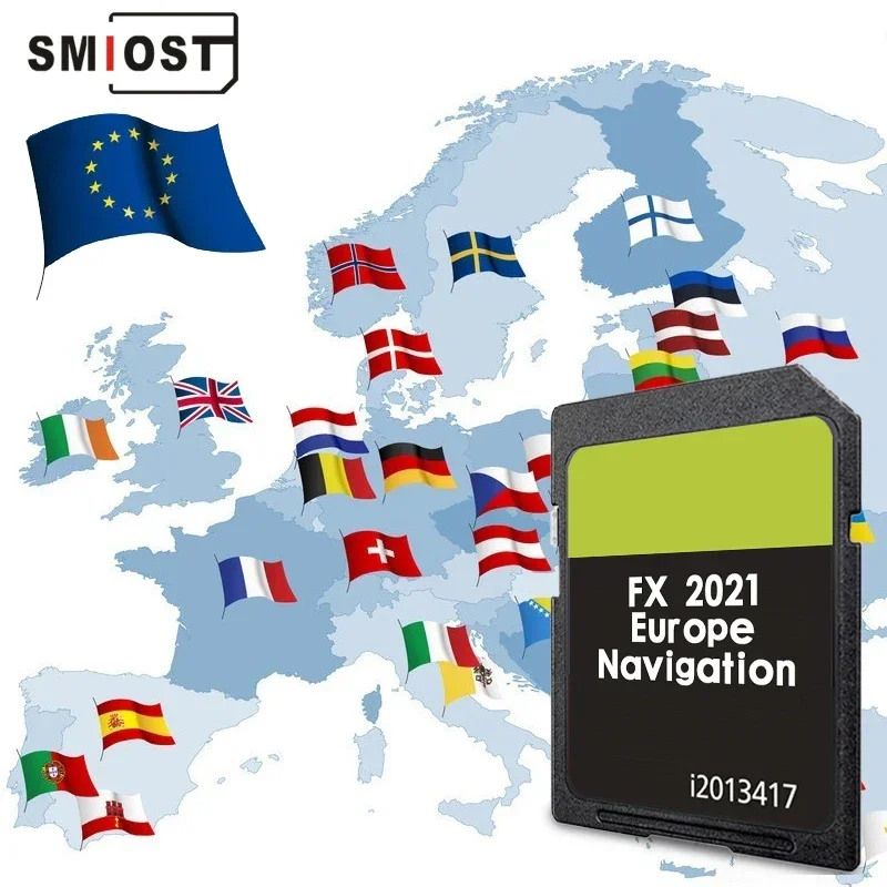 

New Version C-Max Sat Nav Maps SD Memory Card for Ford Mondeo FX 2021 Europe Navigation Data Update