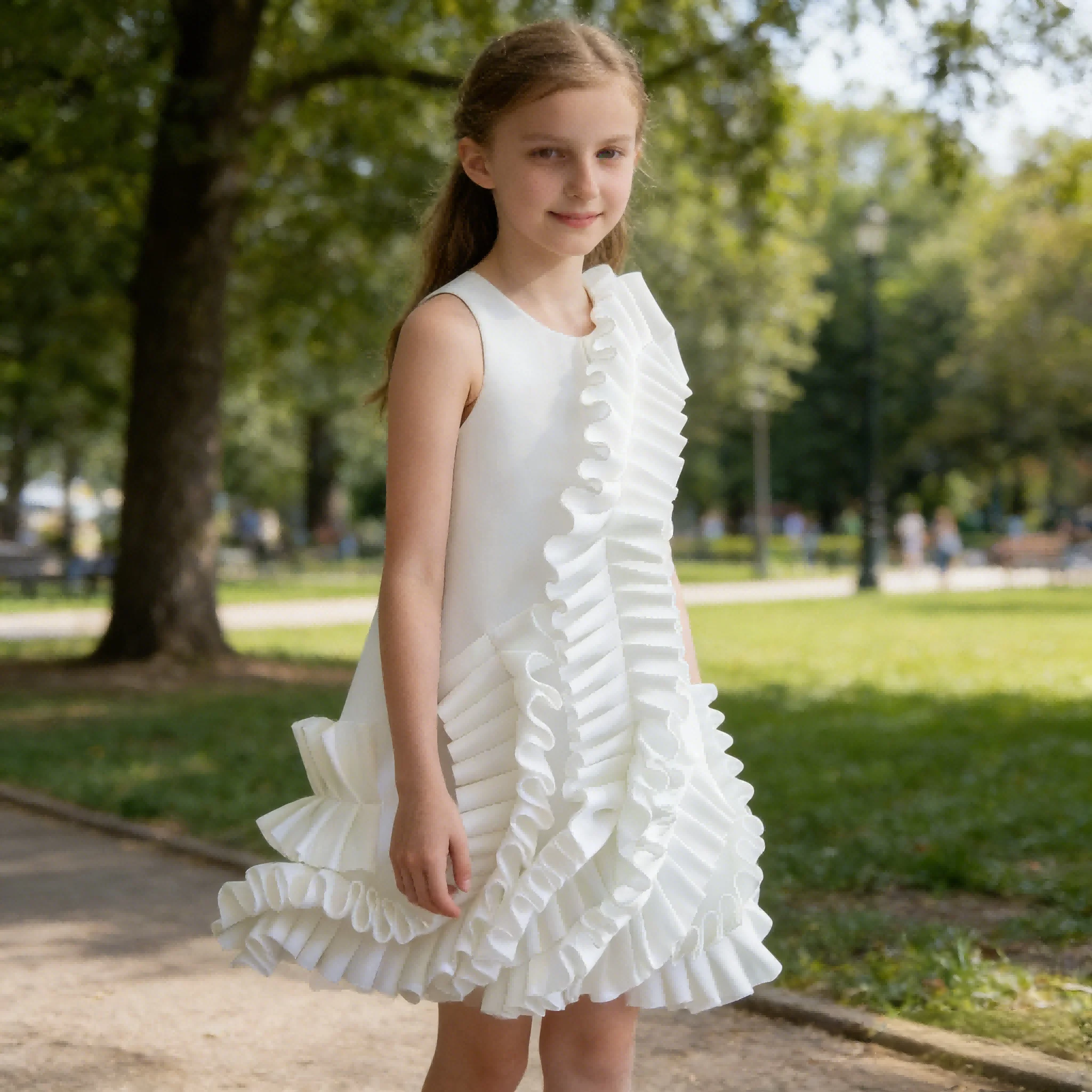 

Girls Princess Party Dress for Little Host Piano Performance Pageant Formal Evening Gowns Dresses Children Birthday Celebration