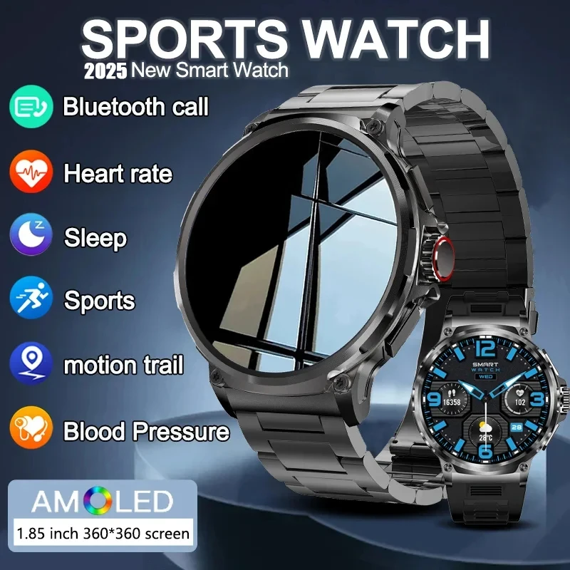 

Flagship New Smart Watch Men 1000mAh Large Capacity Battery Outdoor Flashlight Bluetooth Call Waterproof Sport Fitness Gift