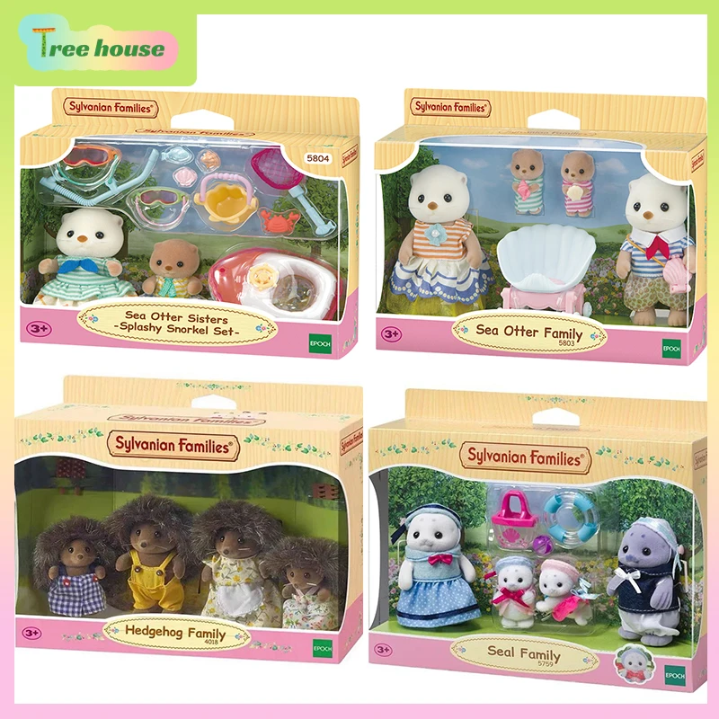 

Sylvanian Family The Seal Family Hedgehog Family Ternurine Sylvanian Families Cute Baby Doll Room Customized Christmas Gift