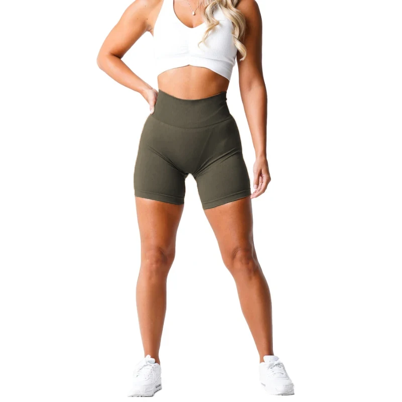 NVGTN Spandex Solid Seamless Shorts Women Soft Workout Fitness Outfits Yoga Pants Gym Wear