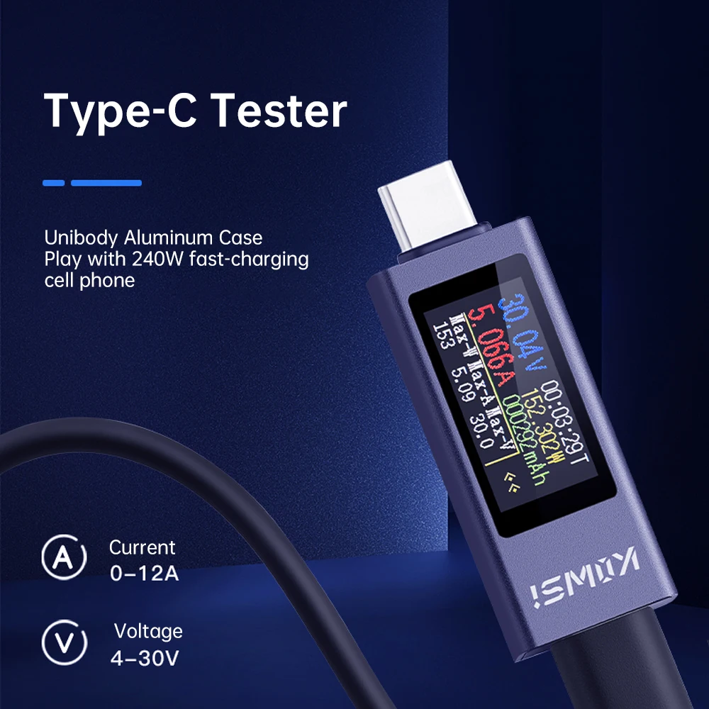 DC 4~30V 12A Power Tester Energy Meter Voltage Current Tester 0.96\