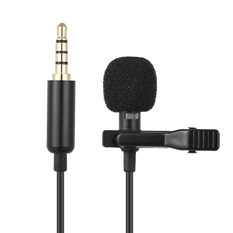 Mini Microphone Professionnel pour Téléphone Portable, Laptop, Laptop, Type C, réinitialisation-on, Lapel, Lavalier, 3.5mm, 1-10PCs