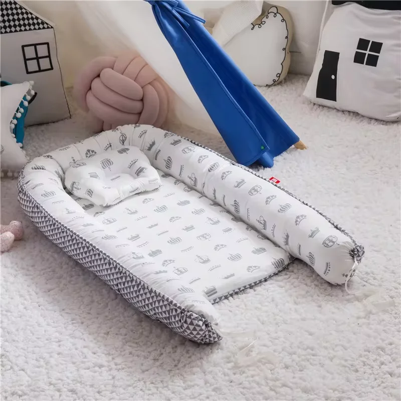 Baby Nest for Co Sleeping neonato lettino In cotone traspirante regolabile culla a letto portatile