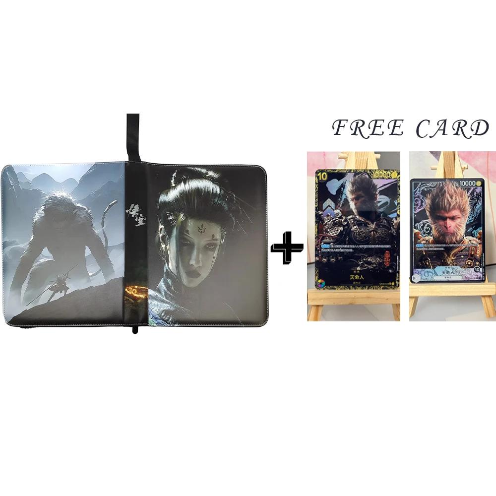 

9Grids Black Myth Wukong Card Binder Book Card Collection Album Holder The Destined One Sun Wukong Card Storage Large Capacity