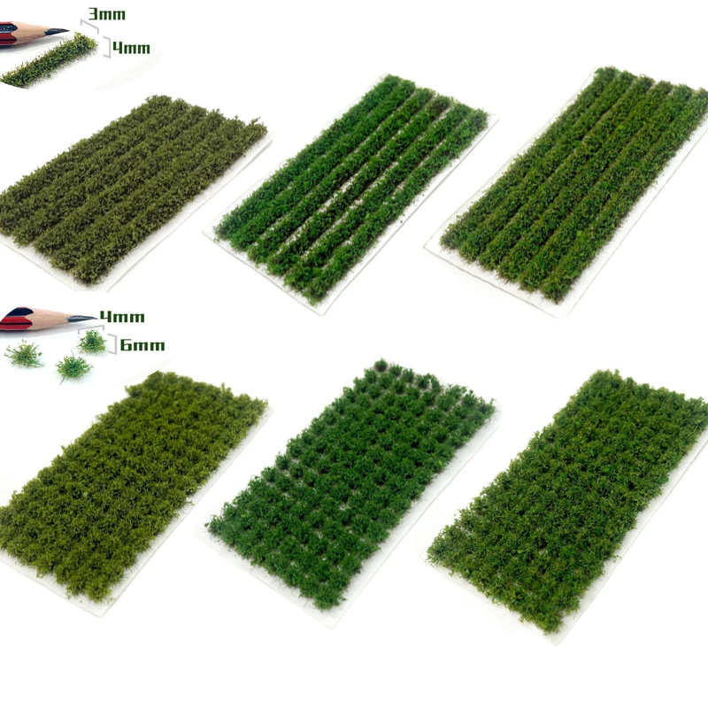 Simulation Miniature Grass Tuft Model Farmland Vegetable Fields Plant Diorama Kit Building Garden Lawn Sandtable Scene Materials