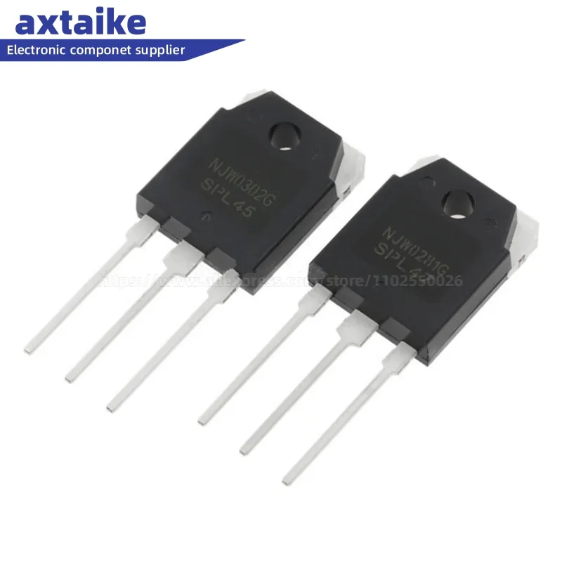 5PCS NJW0281G NJW0302G TO-3P Complementary NPN PNP Power Bipolar Transistors DIP