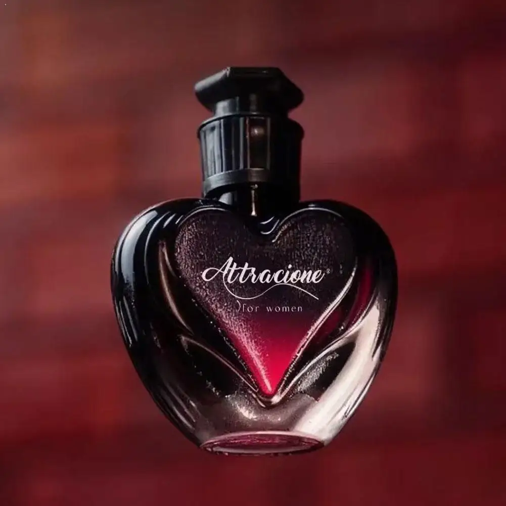 Perfume Attracione para Mujer 100ml EDT, Aroma Dulce Cítrico con Notas de Fresa, Rosa, Vainilla y Ámbar, Botella Rosa Degradado, Económico