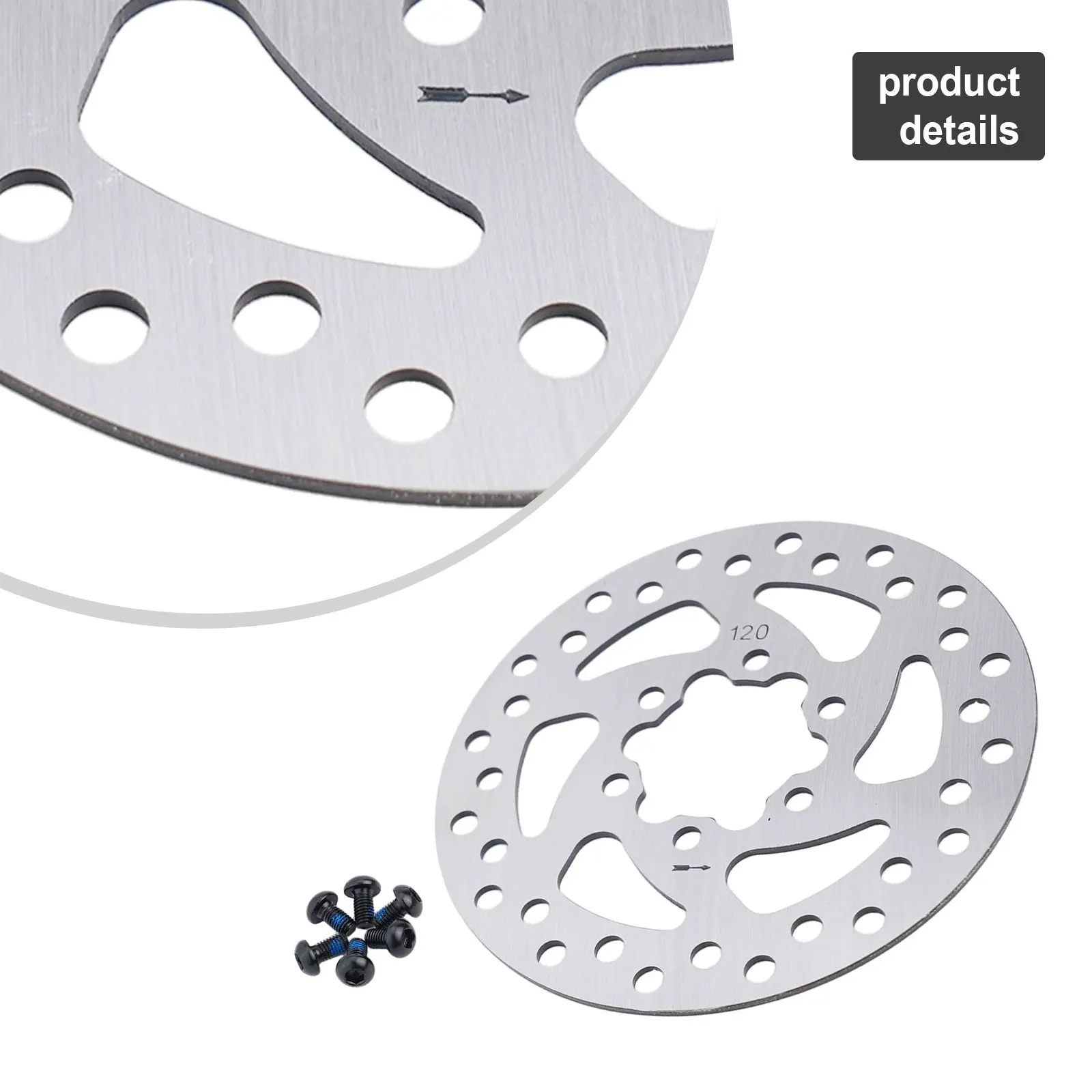 

Тормозные тормоза Дисковый тормоз с 6 отверстиями Серебристый Нержавеющая сталь Износостойкие электрические скутеры 8/10 дюймов Практичные