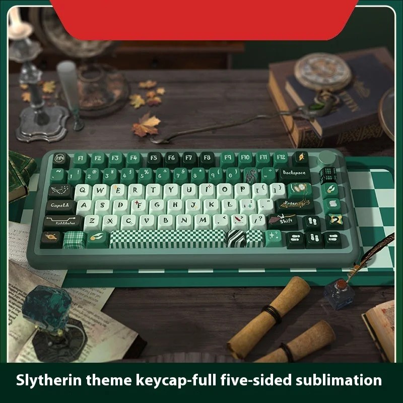 Slytherin original keycaps MDA height customized pbt dye sublimation 138/158 key mechanical keyboard keycaps