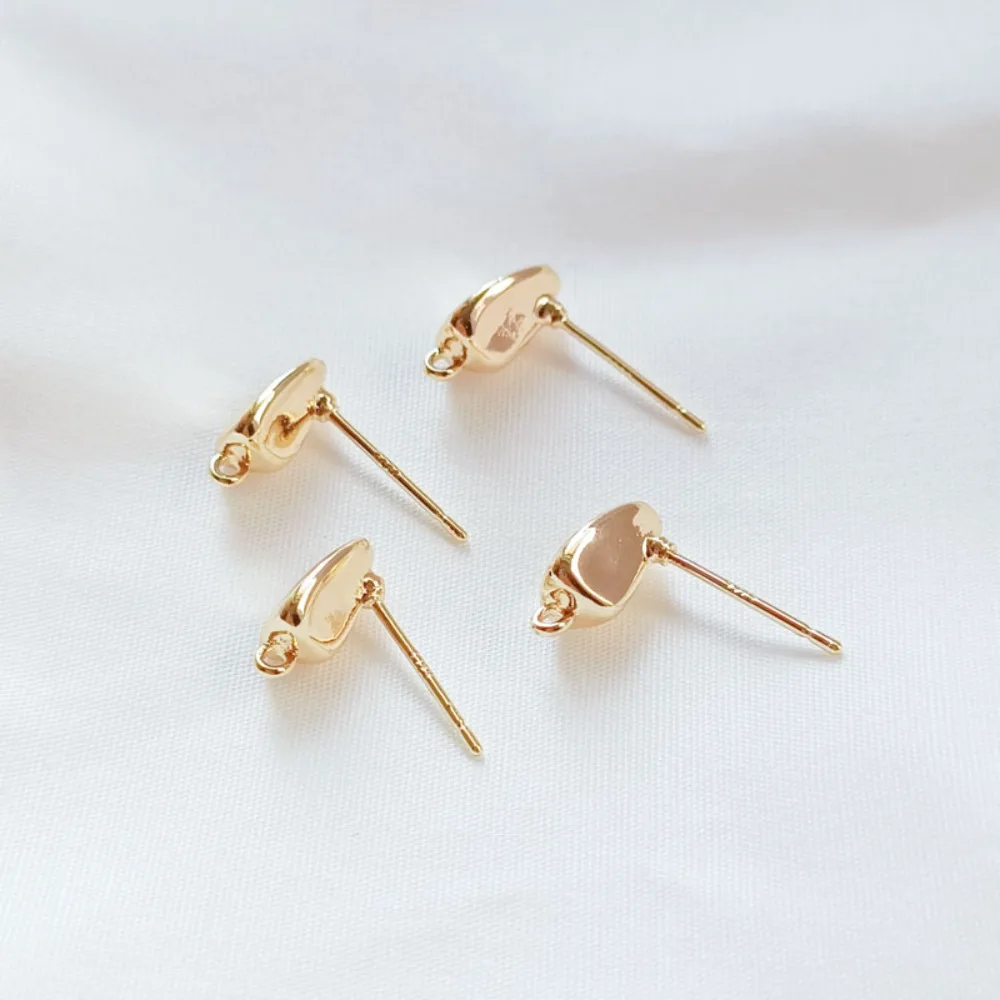 

14K Gold-plated Irregular Earrings with Pendants, S925 Silver Ear Needles, Handcrafted DIY Jewelry and Accessories