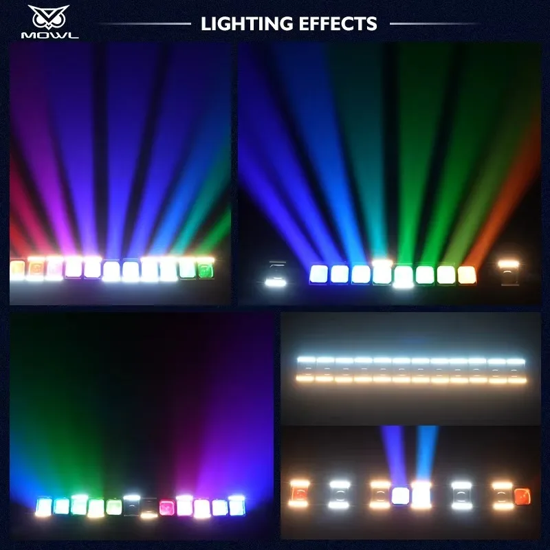 12x60W RGBW Halo Ring Swing Beam LED Matrix Moving Head Projection Light DMX Wash for Concert Disco Stage Projection view 4