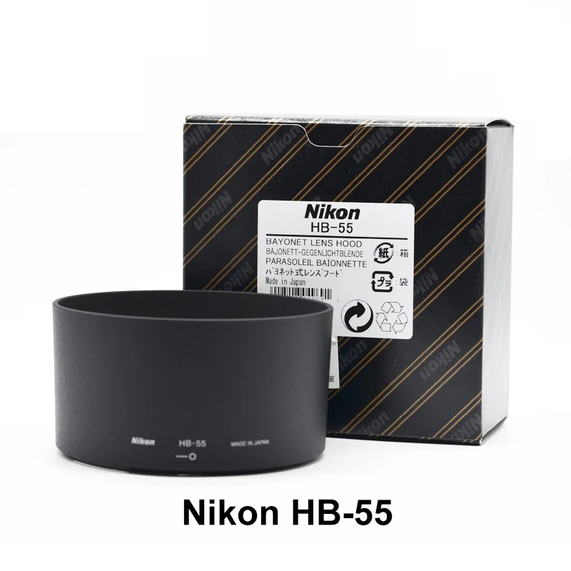 New Original Lens Hood Nikon HB-55 HB55 HB 55 for AF-S NIKKOR 85mm F1.4G 85 1.4G 85/1.4G 77mm Camera Accessories