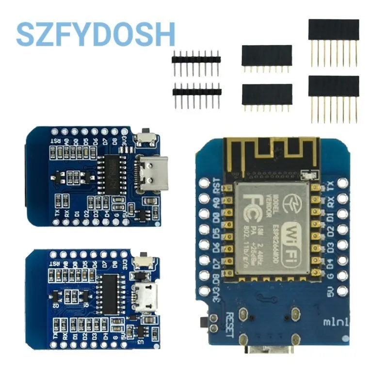 D1 mini-Mini NodeMcu 4M bytes Lua WIFI Internet of Things development board based ESP8266 for WeMos