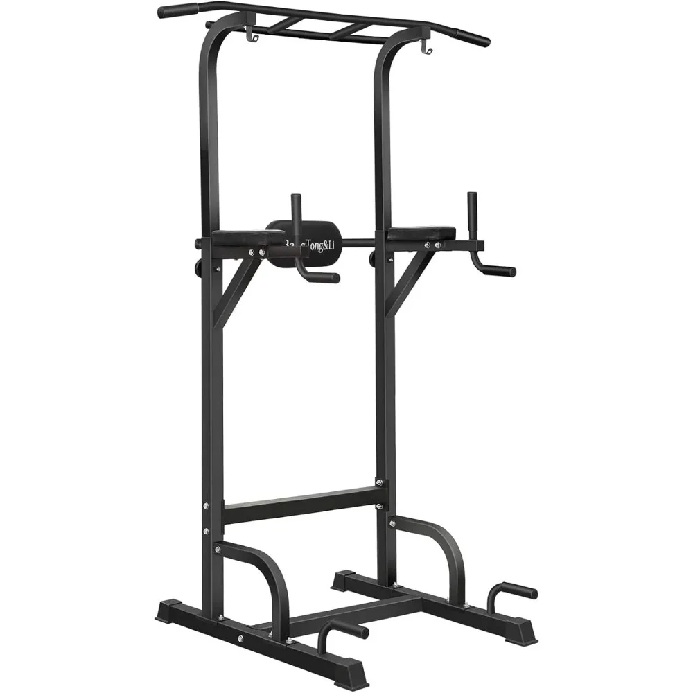 Power Tower, Pull Up Bar Dip Station/Stand for Home Gym Strength Training Workout Equipment