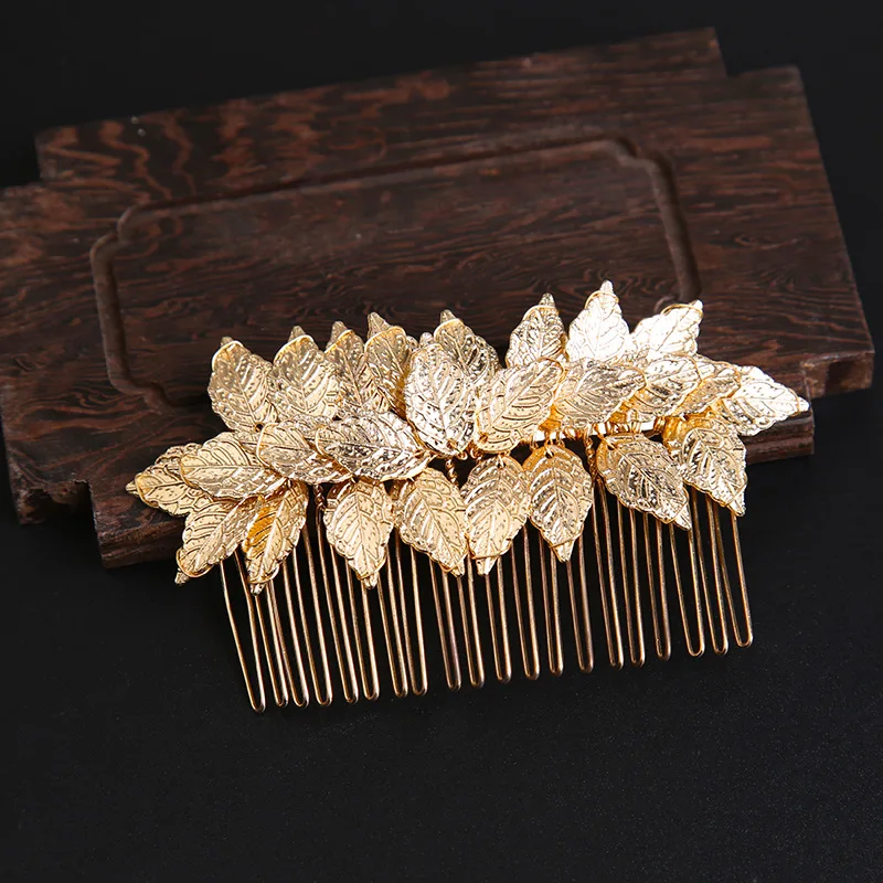 Bridal Hair Comb Frosted Crystal Pearl Handmade Hair Pin Wedding Hair Accessories