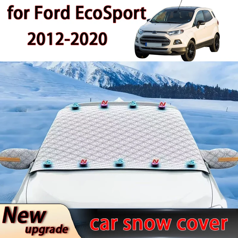 Pare-neige de voiture pour Ford Ecodehors, pare-brise avant d'hiver extérieur, couverture de gel de fenêtre, accessoires de pare-soleil, 2012-2020