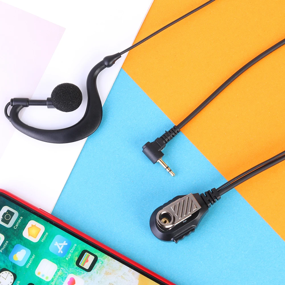 Auricular de 1 Pin con Micrófono PTT, Auricular para Walkie Talkie, Accesorios de Privacidad para Radio Motorola ICOM YAESU