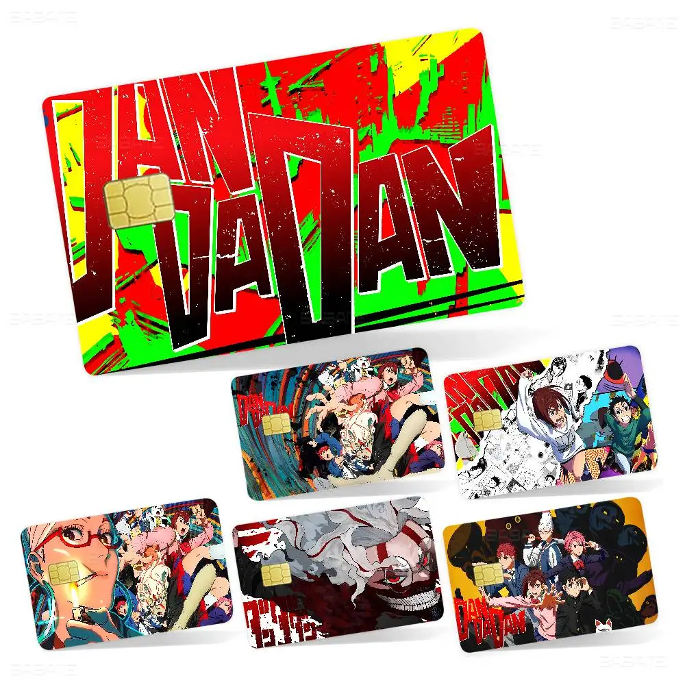 DAN DA DAN Anime Cartoon Diy Credit Debit Card Sticker Party Sticker Decoration Waterproof Small Chip Card Skin Sticker