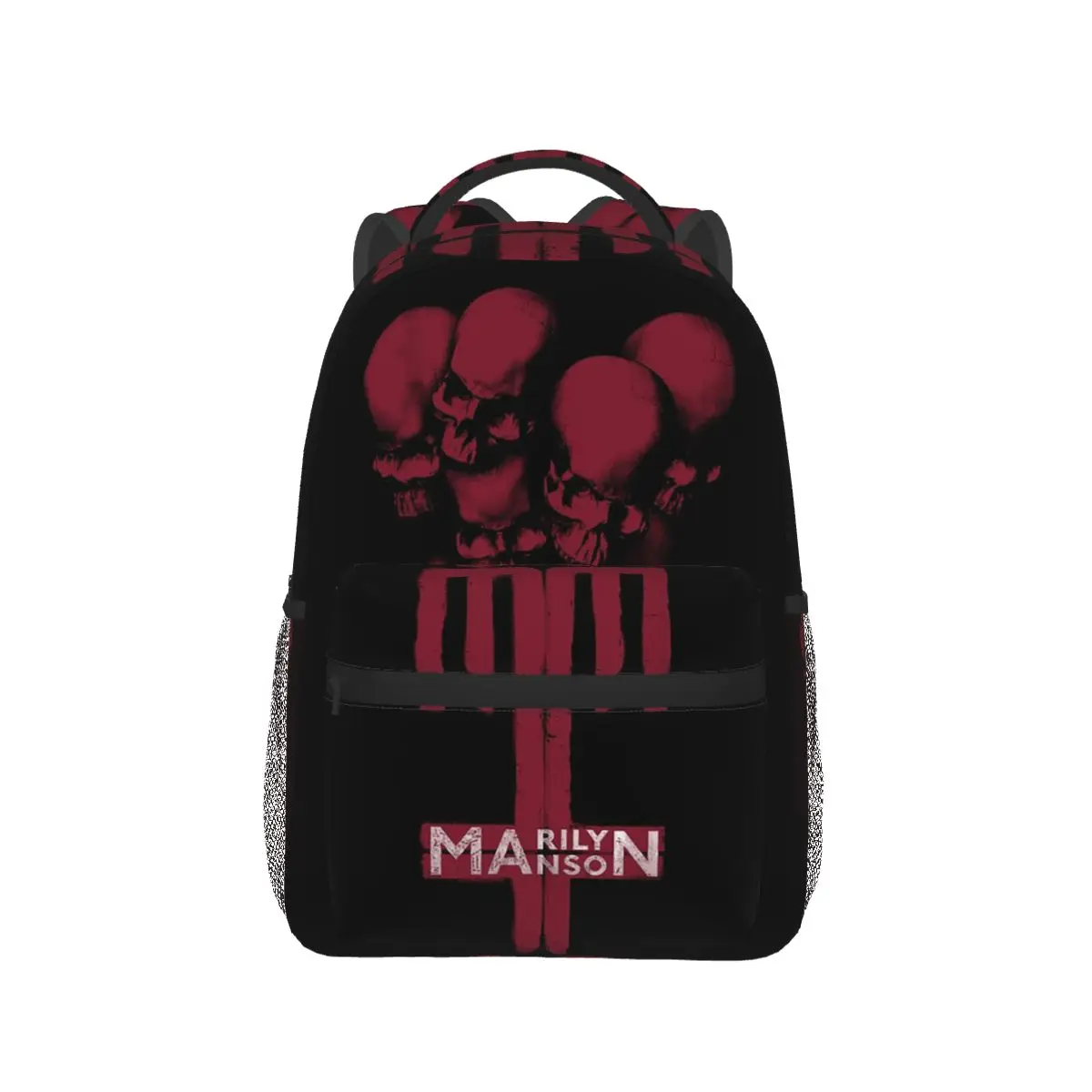

Marilyn Manson Glitch Fan Gift Music Backpack Hot Sale Daypack Large Capacity BookBag School Bag Shoulder Bags for Men Women