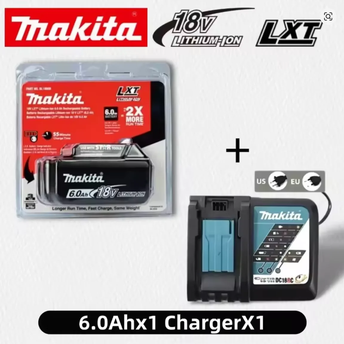 

NEW 6AH makita BL1860 18V Battery Power Tools Li-ion Replacement LXT BL1850 BL1840 for 18V Screwdriver with BMS 18V
