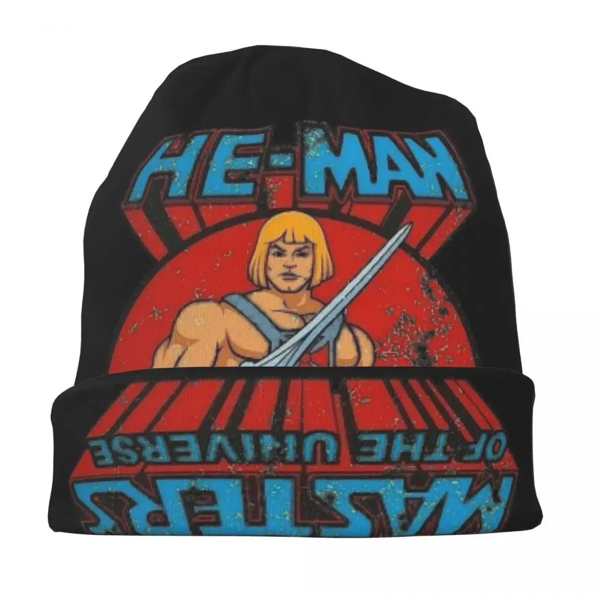 He-Man Graphic Knitted hat for men and women Masters Of The Universe Gift Unisex winter warm brimless urinal hat