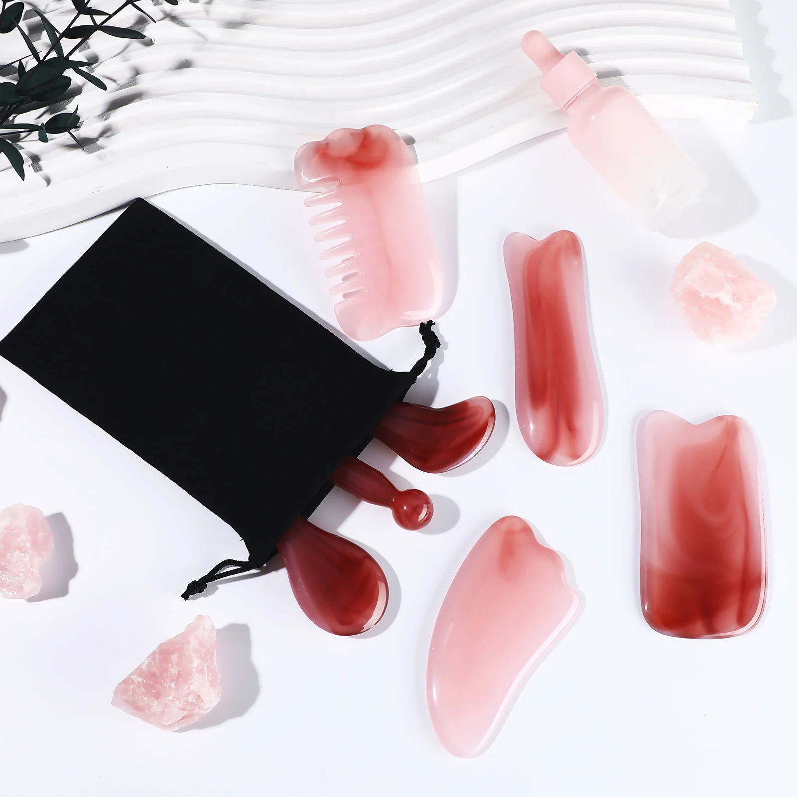 

1Set Scraping Massage Tool Gua Sha Board for Scalp Face and Body Precision Muscle Massager Lightweight Handheld Guasha Scraper