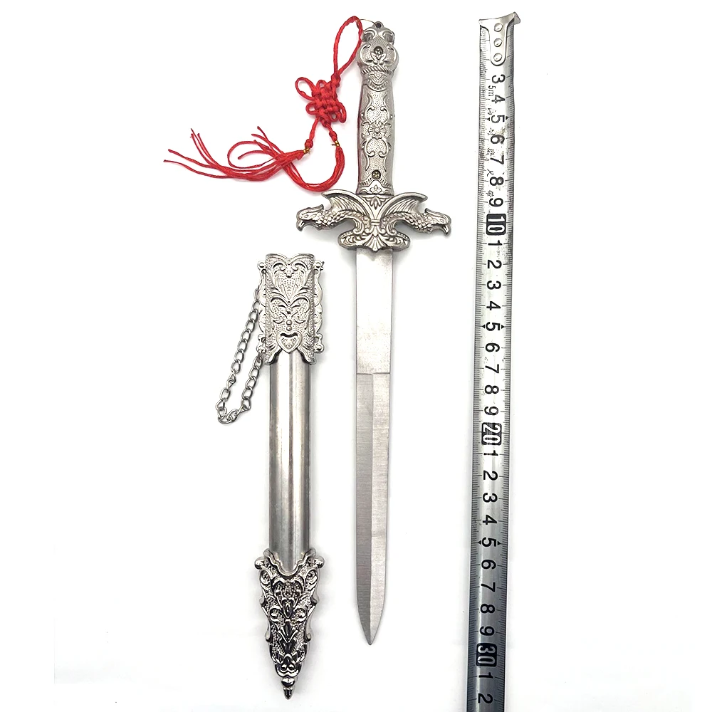 32 سنتيمتر السيوف الصينية القديمة لعبة الأجهزة الطرفية الفضة النسر السيف نموذج تحصيل مكتب الحلي الإبداعية هدية عيد ميلاد الصبي لعبة #5