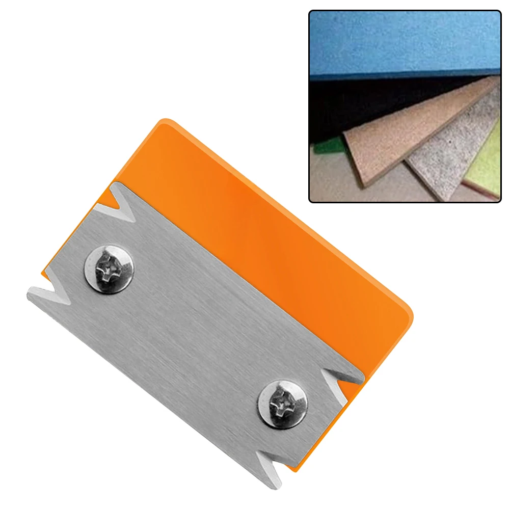 DIY Woodworking Projects Color Orange as Picture Chamfering Plane Burr Scraper Accurate Trimming Compact Design