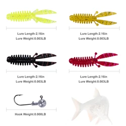 Goture Value señuelos Senko Worms Craw con anzuelos para vinilo