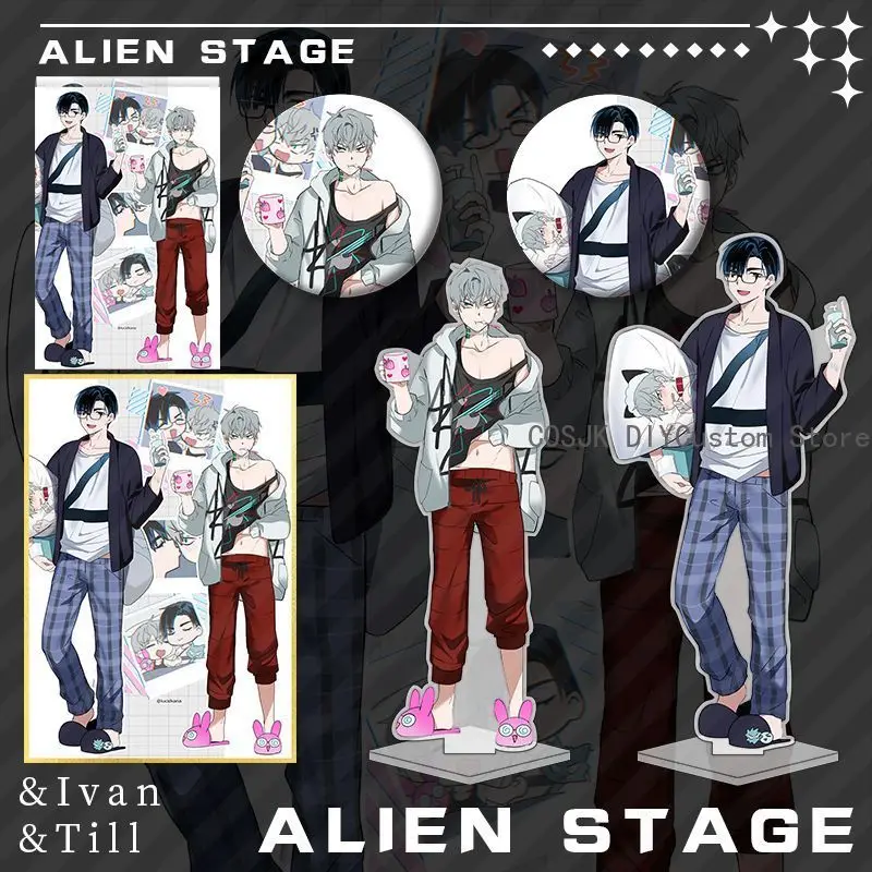 

6 шт. аниме ALIENSTAGE IvanTill, значок для косплея, акриловая подставка, модель, тарелка, декор для стола, стоячий знак, настольный подарок для фанатов