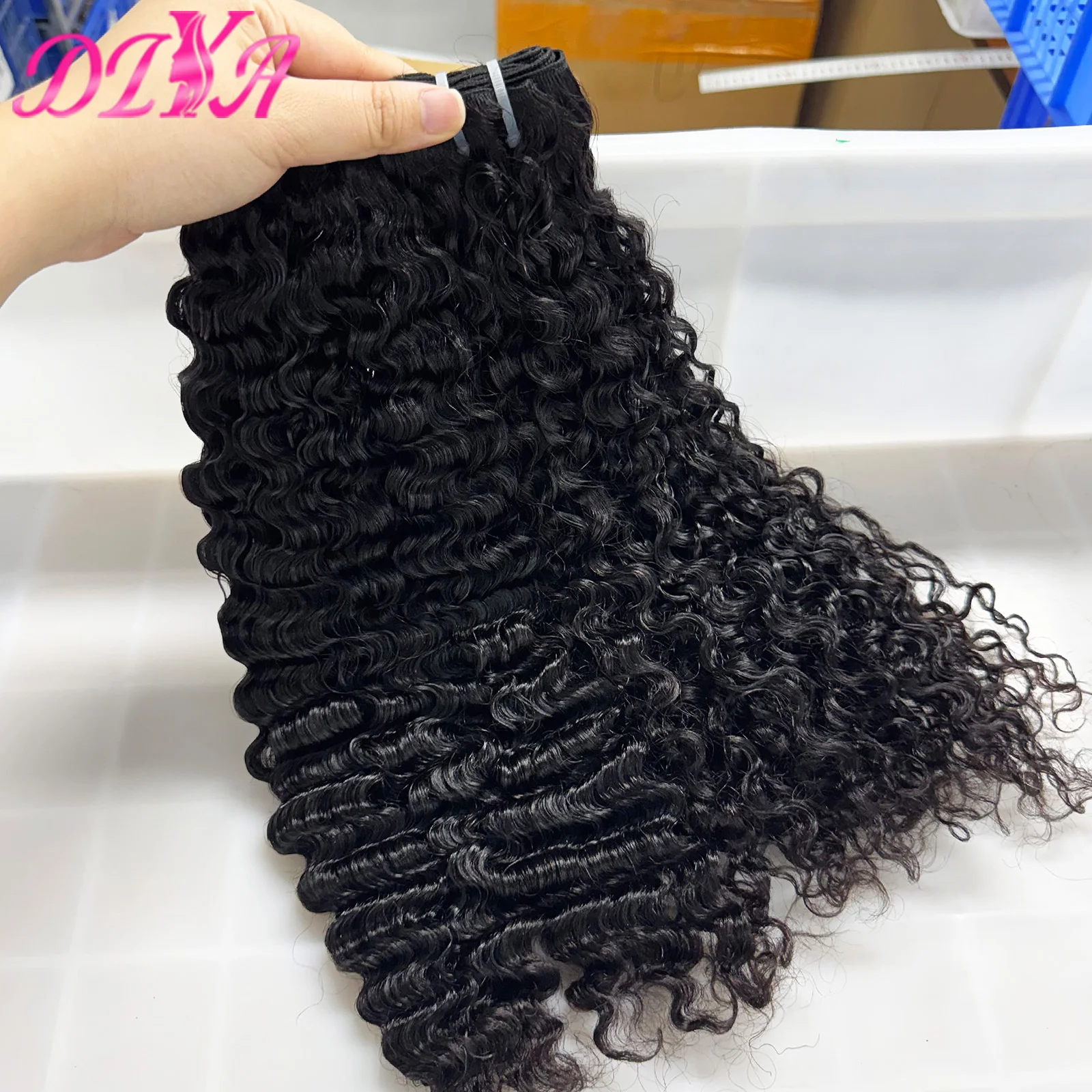 10～26インチ-ビルマ産カーリーヘア-12a-グレード人毛束-100g-パック-ナチュラルカラー-ディープウェーブ-カーリー人毛エクステ-黒人女性向け