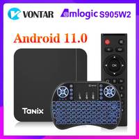Smart TV Box Android 11 Tanix W2 Amlogic S905W2 Android 11.0 Media Player H.265 AV1 Dual Wifi HDR 10+ 4GB64GB Set Top Box 2G16G