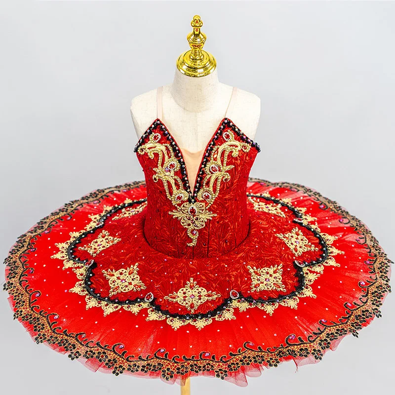 

Профессиональное балетное платье Red Swan Lake для детей, взрослых и женщин, костюм для балерины, танцевальный костюм для вечеринок, балетное платье для девочек