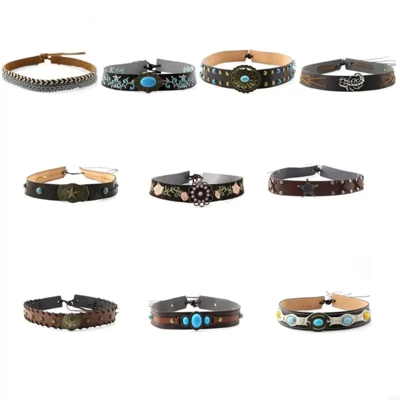 Y3ne Boheemse hoedband voor heren dames cowboy hoed riemband vervangende hoedband voor panama hoed klassieke Mexicanen hoedband