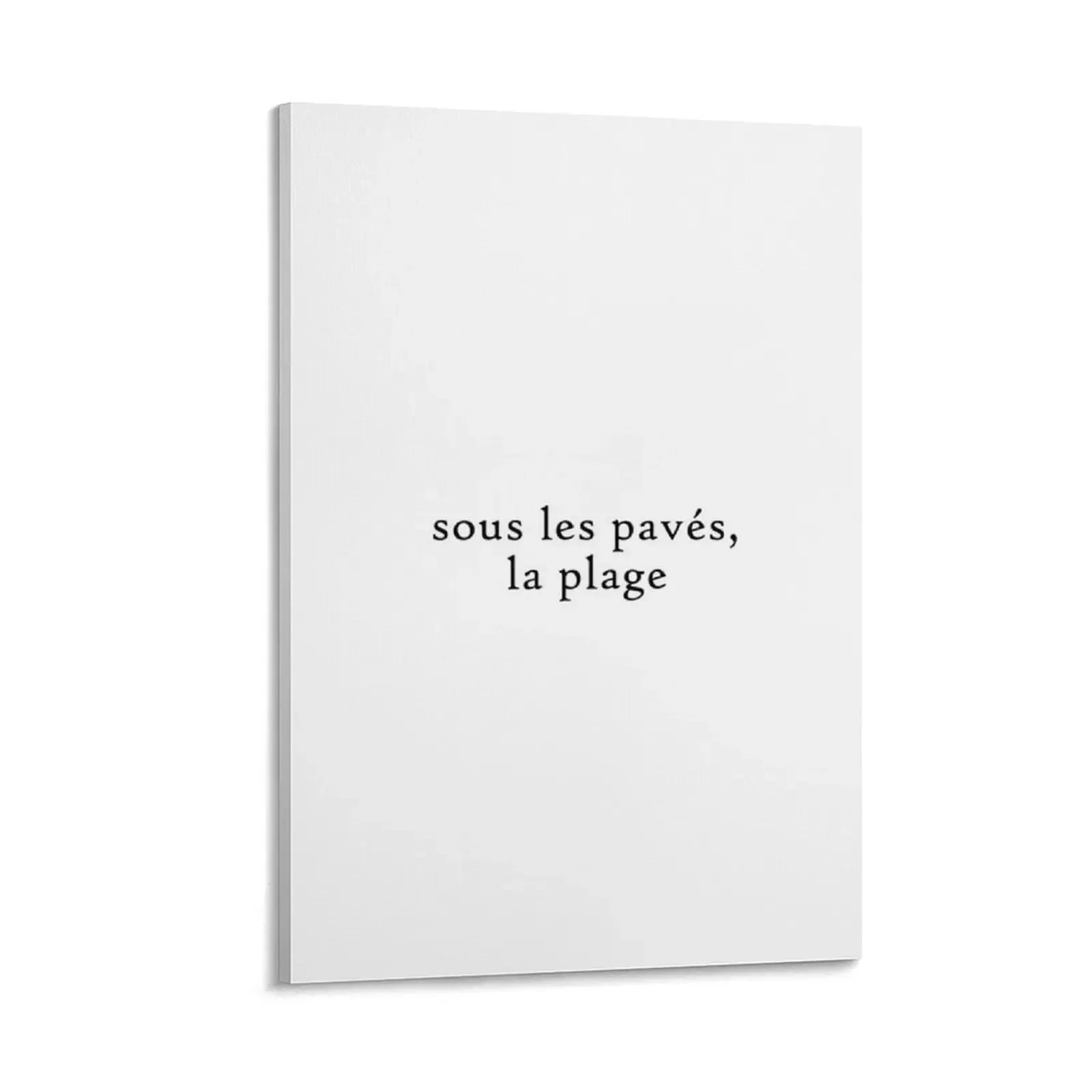 

Sous les pavés, la plage' Text Art Canvas Painting decorative pictures for living room luxury home decor decoration for the room