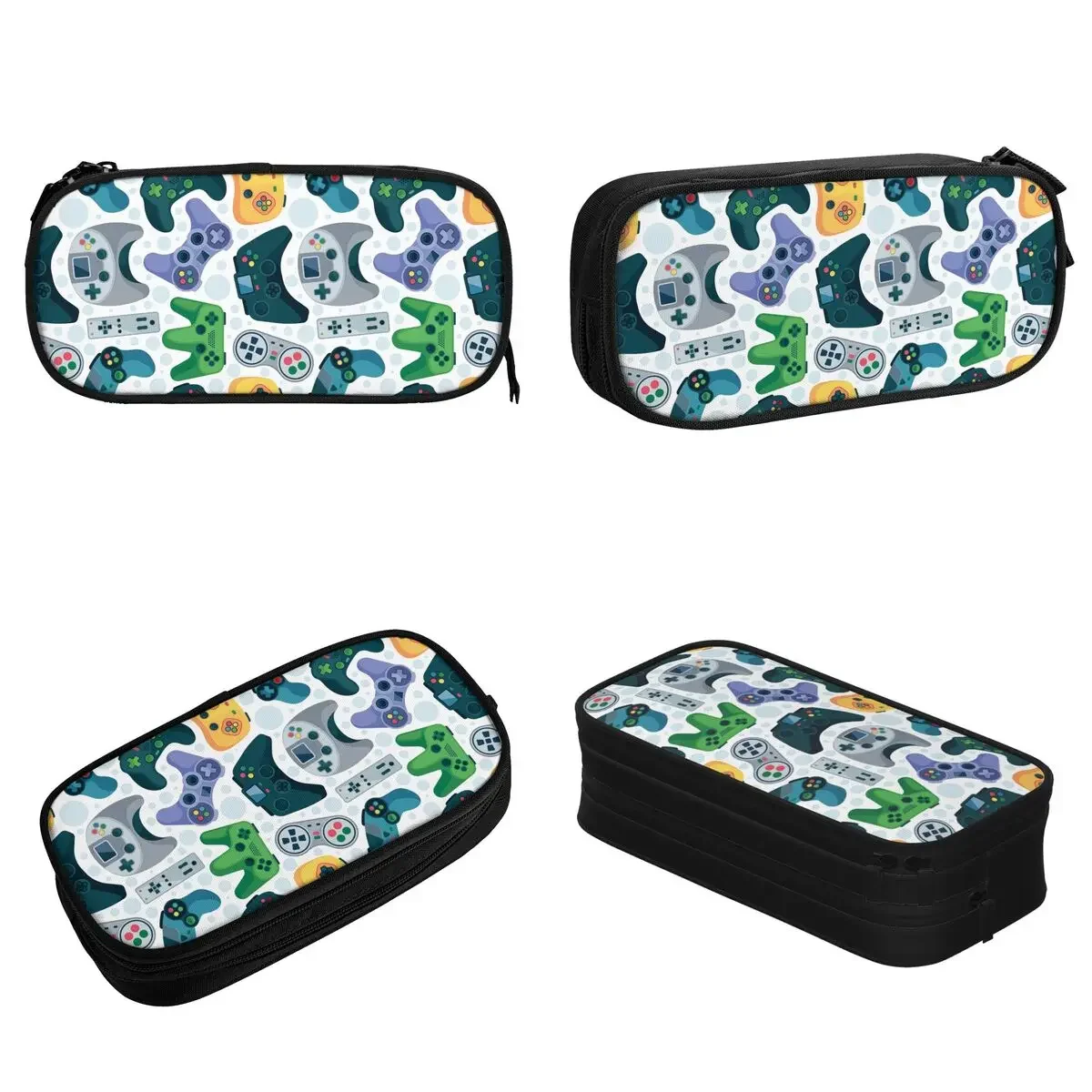 New Cartoon Game Console Pattern Pencil Cases Pencil Box Pen Holder Kids Large Storage Bags Office Gifts Stationery