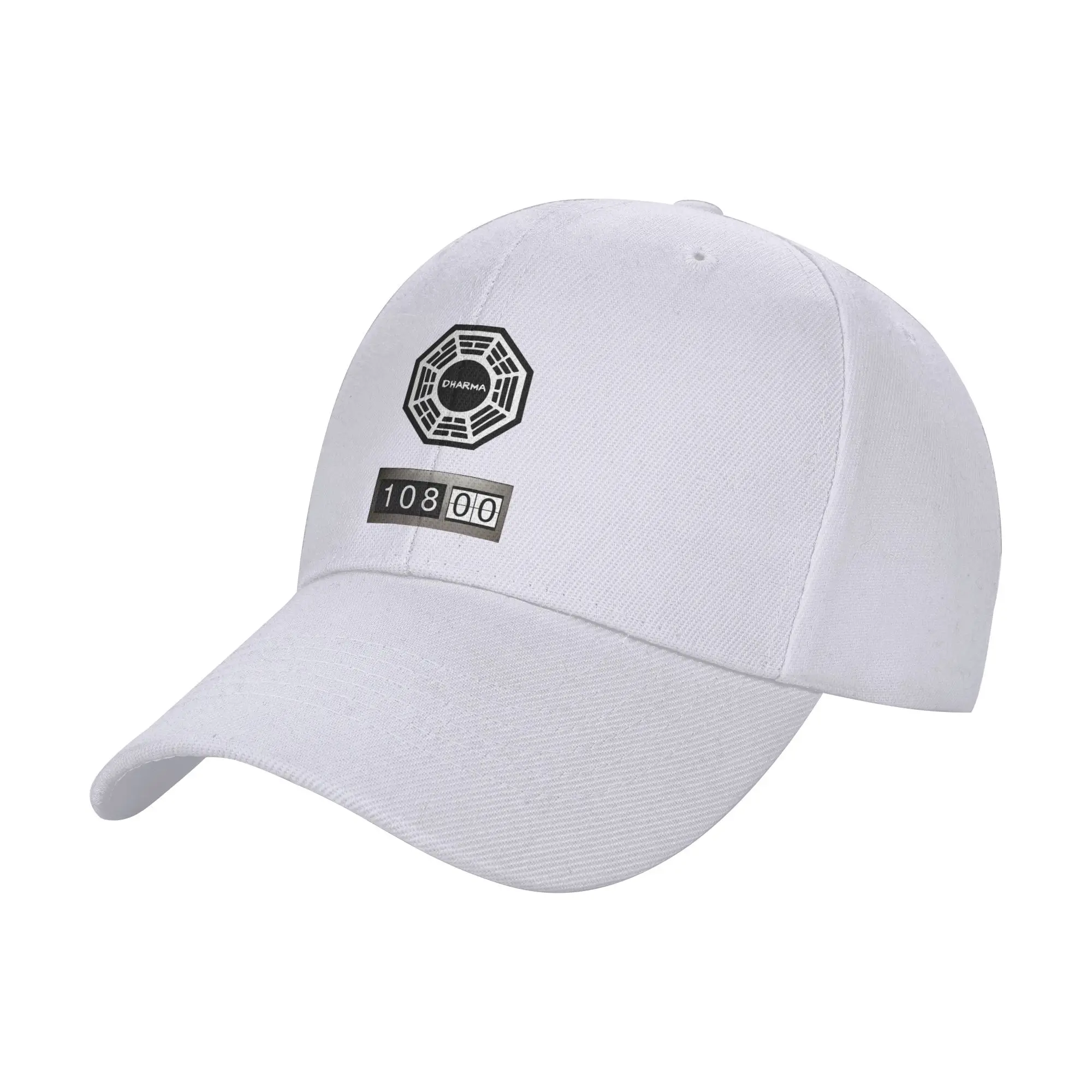 Fashion Dharma Initiative logo with The Swan Countdown Curved Brim Baseball Cap Structured Fit Hats For Man