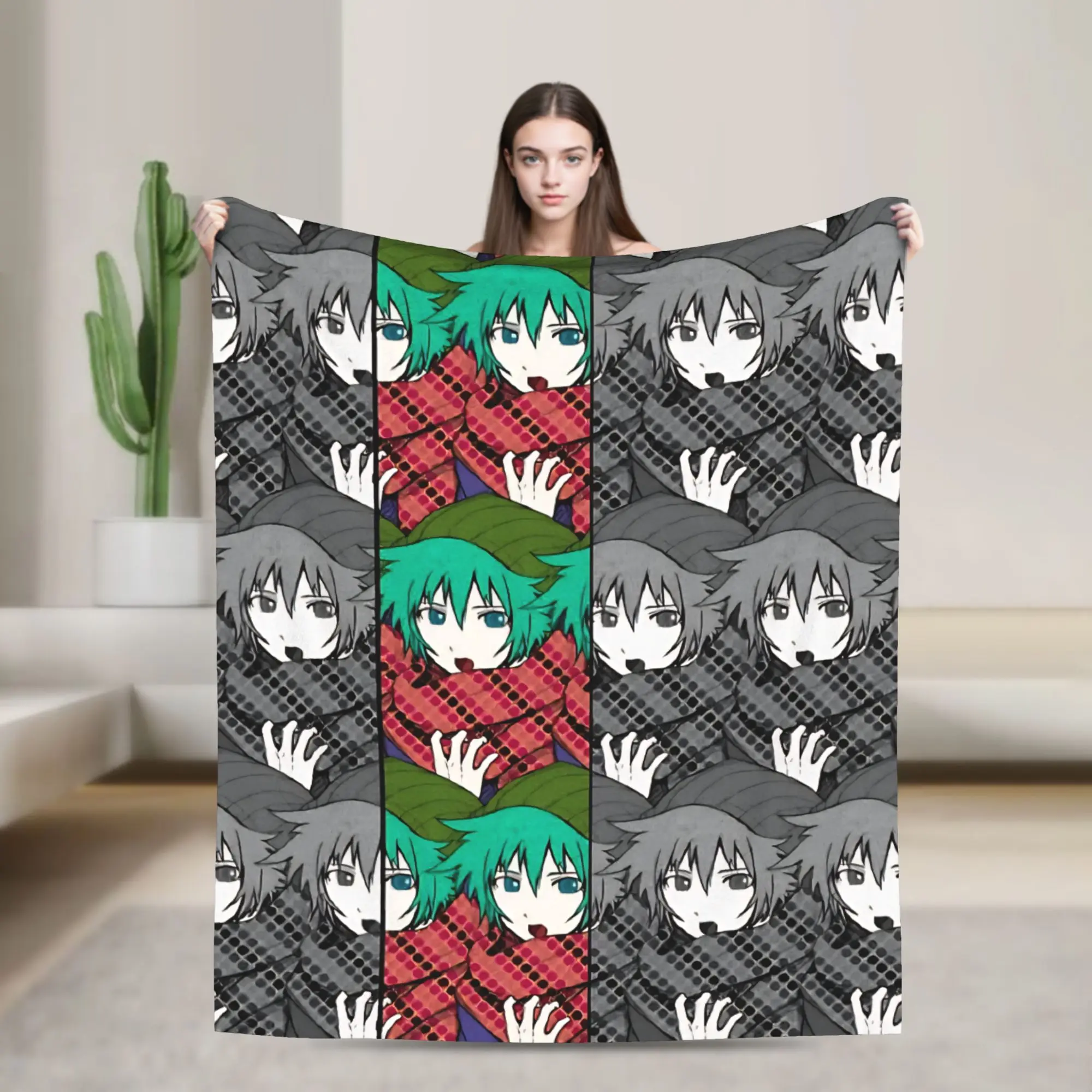 

Shin Tsukimi YYTD Blanket Travel Flannel Throw Blanket For Living Room Soft Warm Design Quality Bedspread Gift