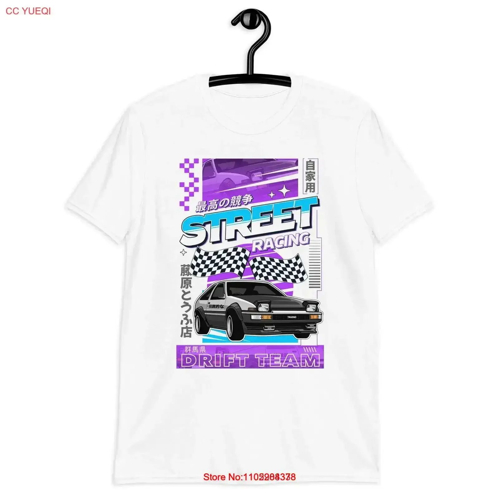 TRUENO AE86 T Shirt Initial D Manga Anime vintage Washed graphic Casual Unisex Soft fashion designer clothes Versatile
