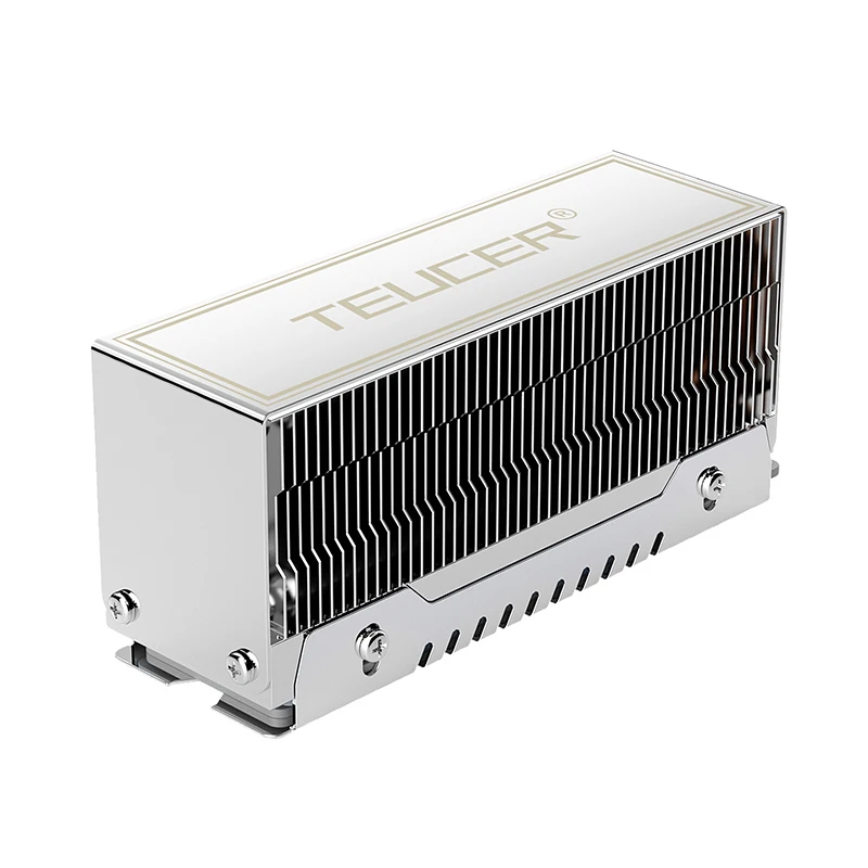 M. 2 2280 SSD Radiator Fully Electroplated Reflow Welding SSD Heat Sink Solid State Drive Radiator Double Copper Pipe SSD Cooler