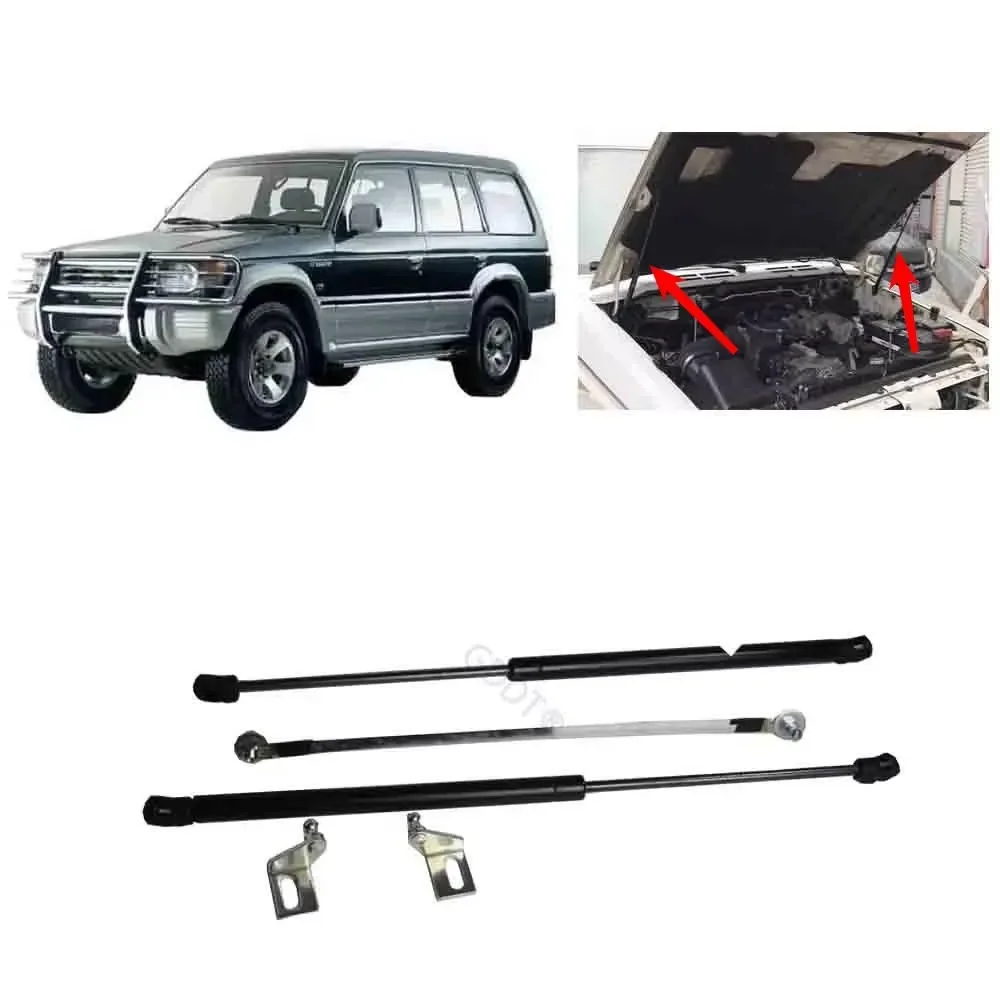 Front Bonnet Hood Gas Struts Lift Support Shock Damper Absorber For Pajero/ Montero/ Shogun V20 V32 V33 1989-2000